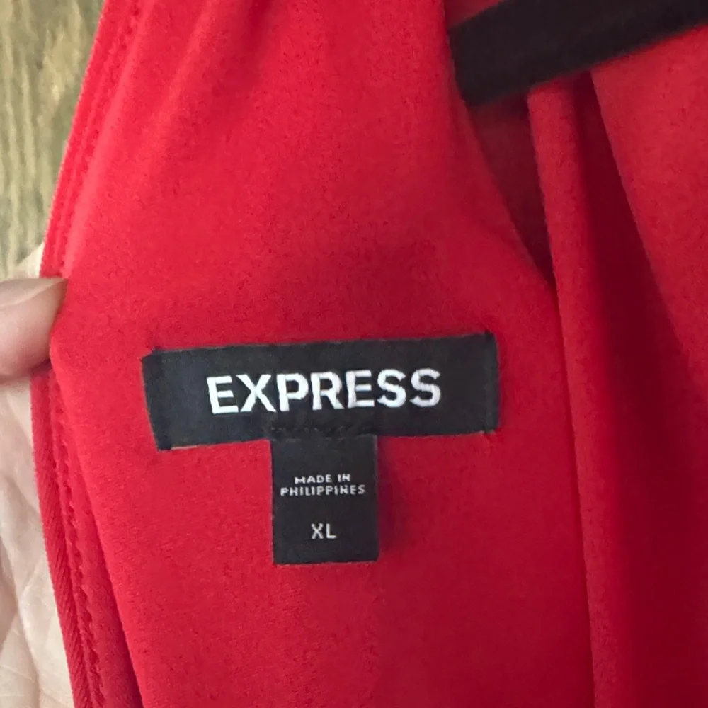 Express Vibrant‎ Red Jumpsuit